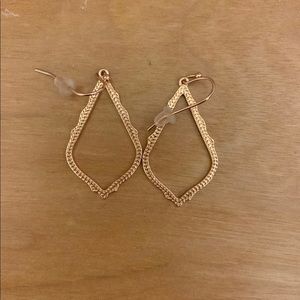 Kendra Scott rose gold earrings